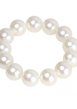 SD-Design Scrunchie Big Pearls wit