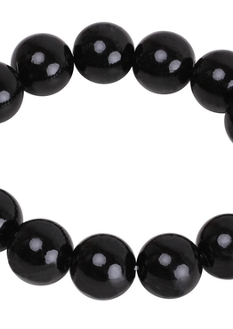 SD-Design Big Pearl Scrunchie Black